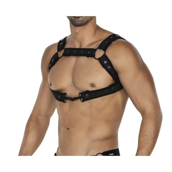 Schwarzer Brust-Harness 05 von Cut4Men kaufen | Fesselliebe