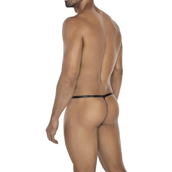 SCHWARZER WETLOOK CROSSED STRING C4MSPX24 VON CUT4MEN