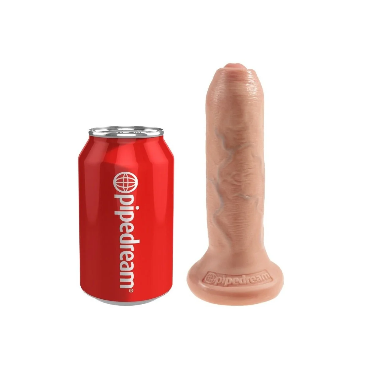 Realistischer Dildo Ungeschnittenes Fleisch 15 cm von King Cock kaufen | Fesselliebe