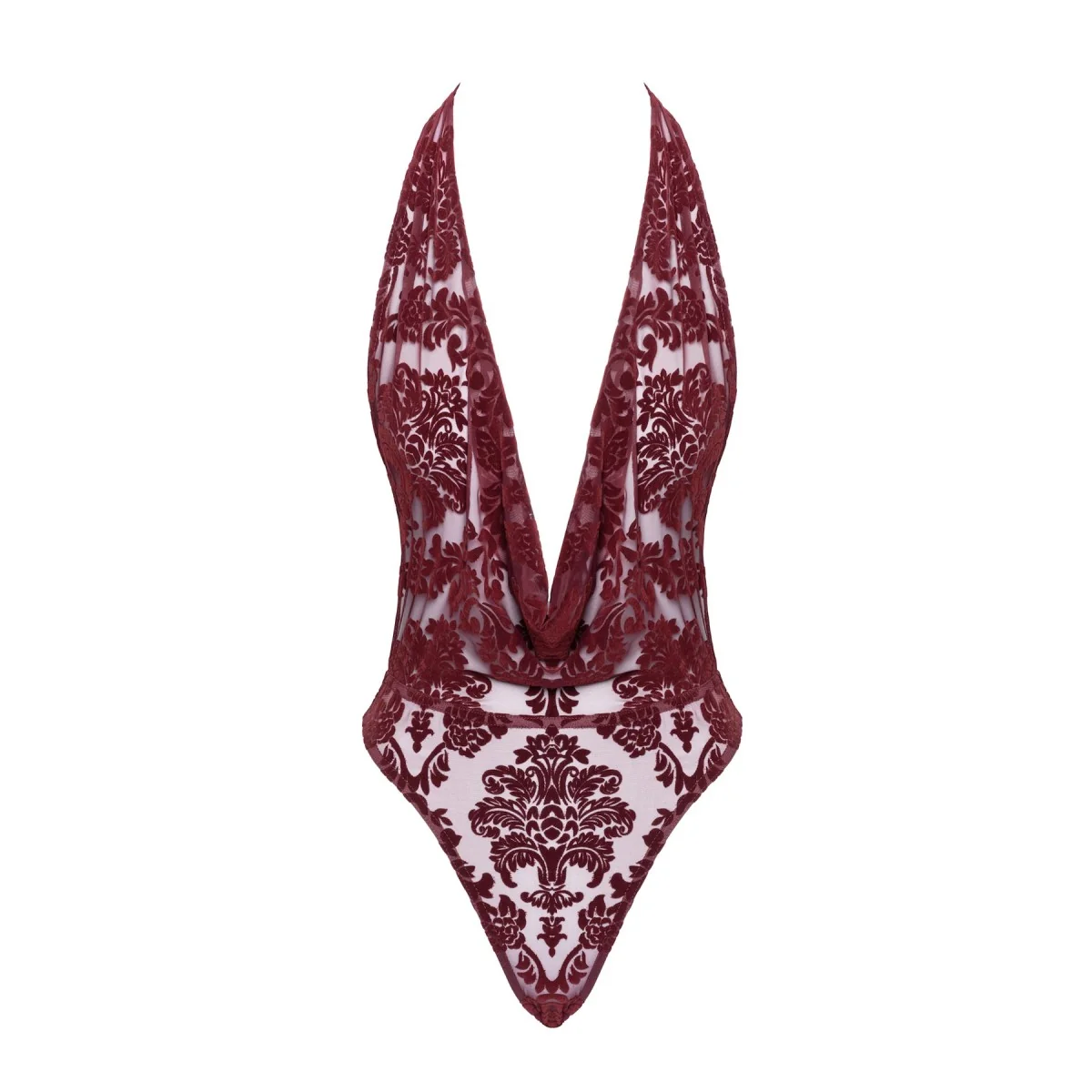 ♥ F386 BODY KINK ROYAL MIT WASSERFALLAUSSCHNITT VON NOIR HANDMADE ♥