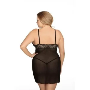 ♥ Schwarzes Negligee Aa052175 von Anais Apparel Plus Size ♥