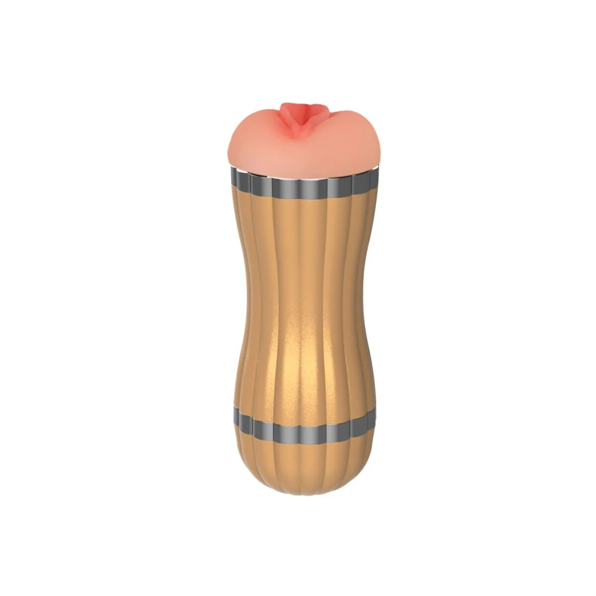 Bevis Doppelter Masturbator Vagina & Mund Golden von Armony For Him kaufen | Fesselliebe