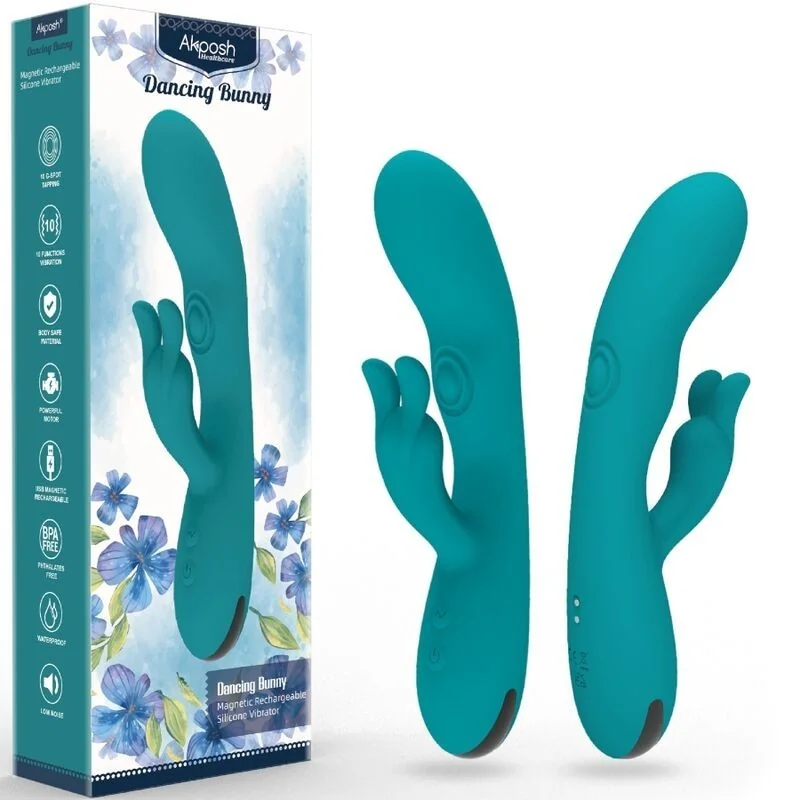 Dancing Bunny Vibrator Rabbit 10 Geschwindigkeiten Grün von Armony Vibrators kaufen | Fesselliebe