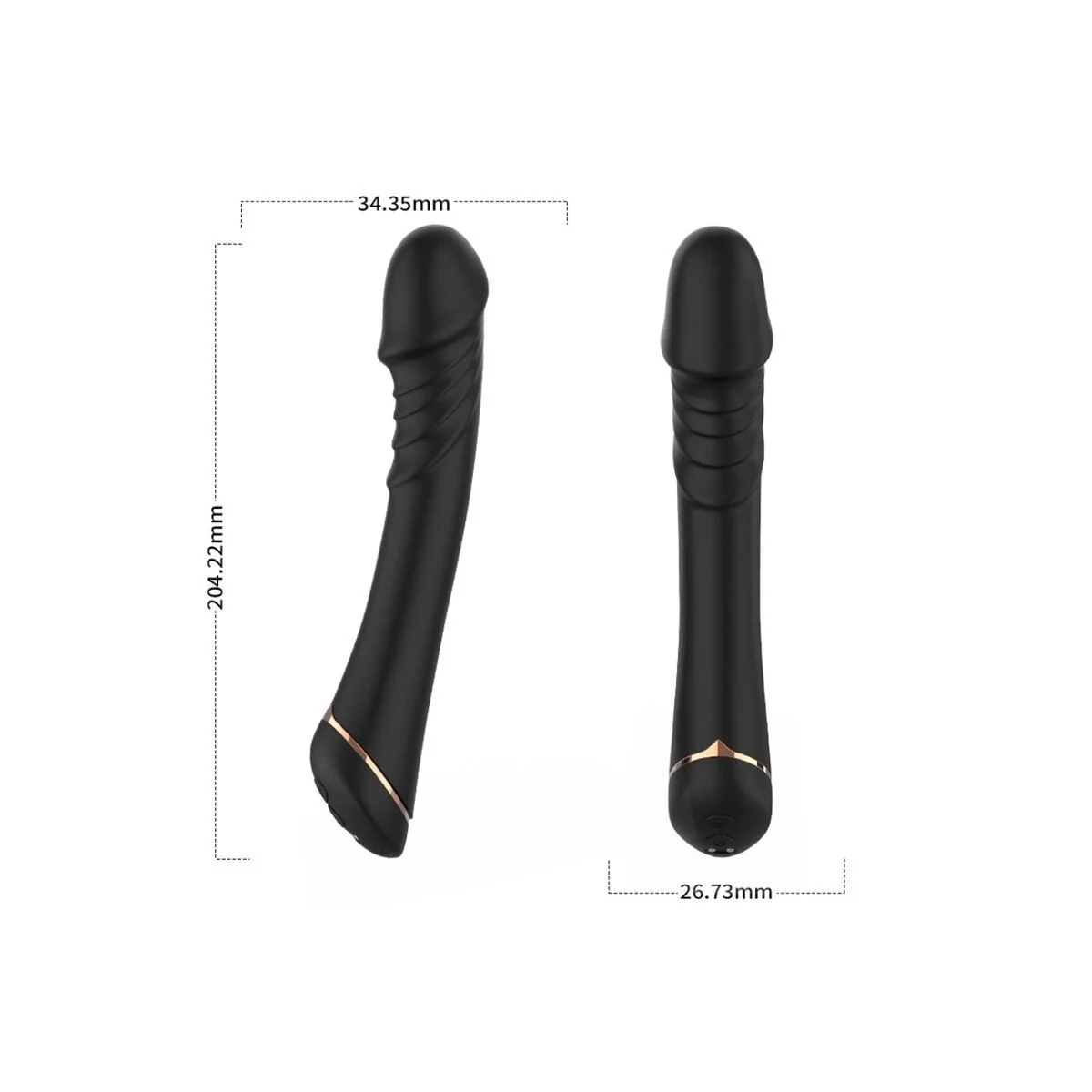 Dildo Vibrator Silikon Schwarz von Armony Vibrators kaufen | Fesselliebe