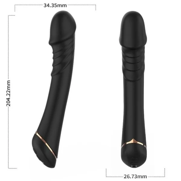 Dildo Vibrator Silikon Schwarz von Armony Vibrators kaufen | Fesselliebe