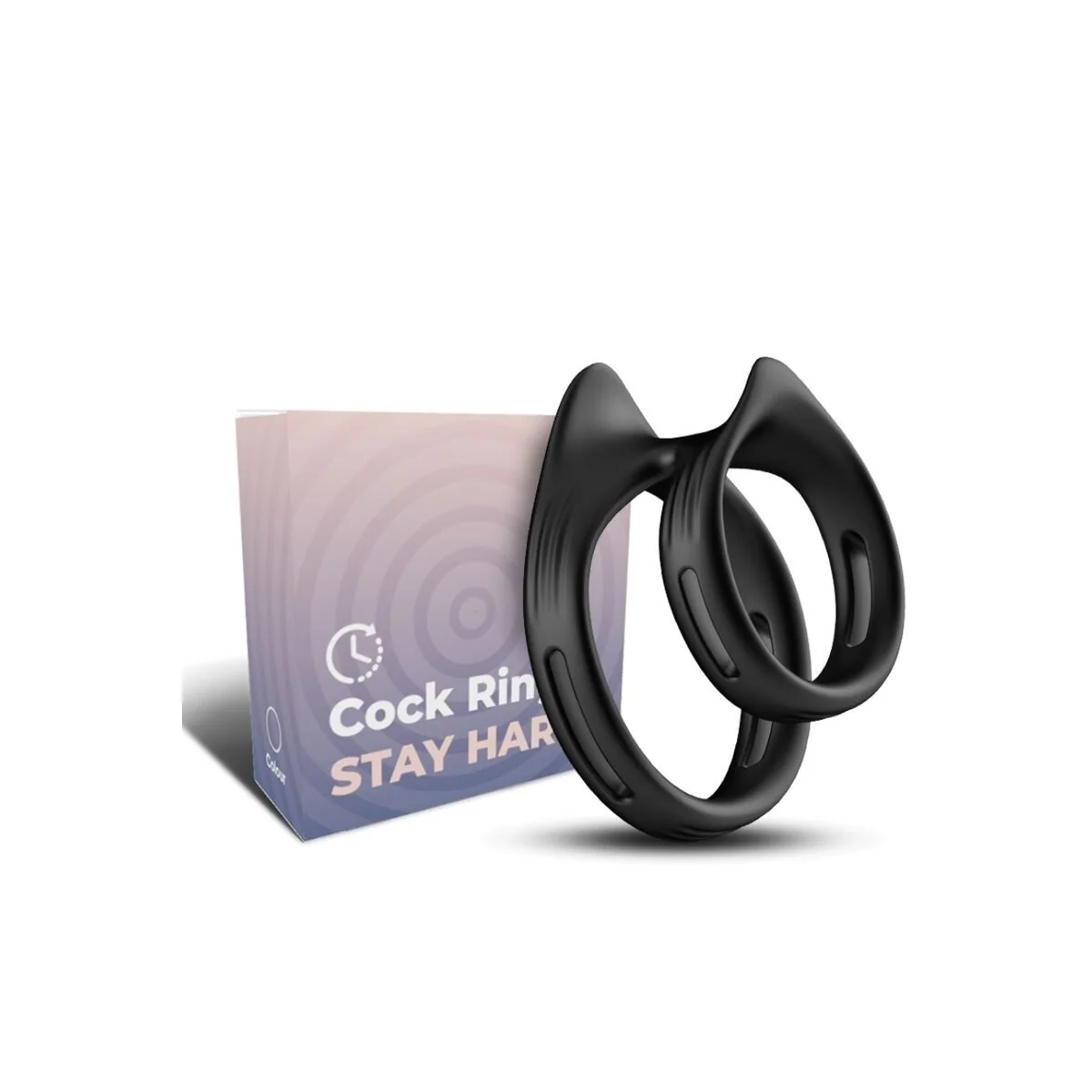 Dualring Doppelter Elastischer Ring Schwarz von Armony For Him kaufen | Fesselliebe