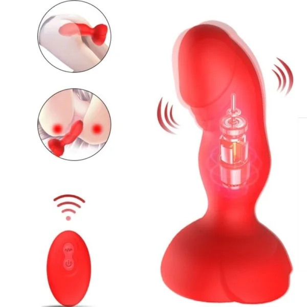 Extreme A Bloom Rose Vibrator & Analstecker mit Fernbedienung Rot von Armony Anal kaufen | Fesselliebe