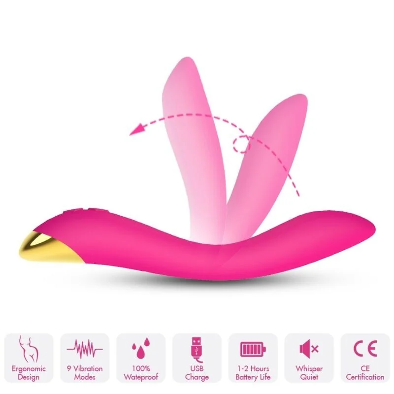 Flamingo Vibrator Multiposition Fuchsia von Armony Vibrators kaufen | Fesselliebe