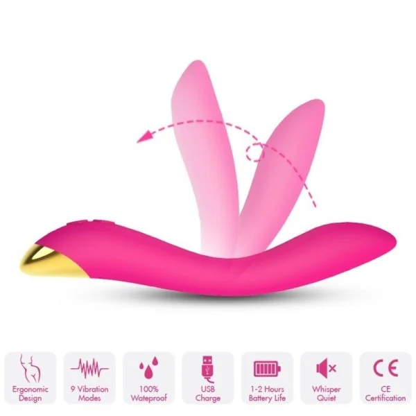 Flamingo Vibrator Multiposition Fuchsia von Armony Vibrators kaufen | Fesselliebe