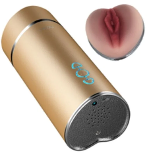 Goldener Vagina-Vibrator-Masturbator von Armony For Him kaufen | Fesselliebe