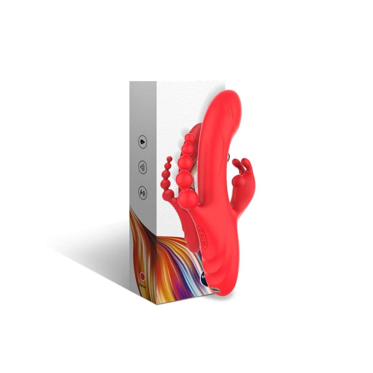 G-PUNKT- UND KLITORIS-STIMULATOR-VIBRATOR ROT VON ARMONY VIBRATORS