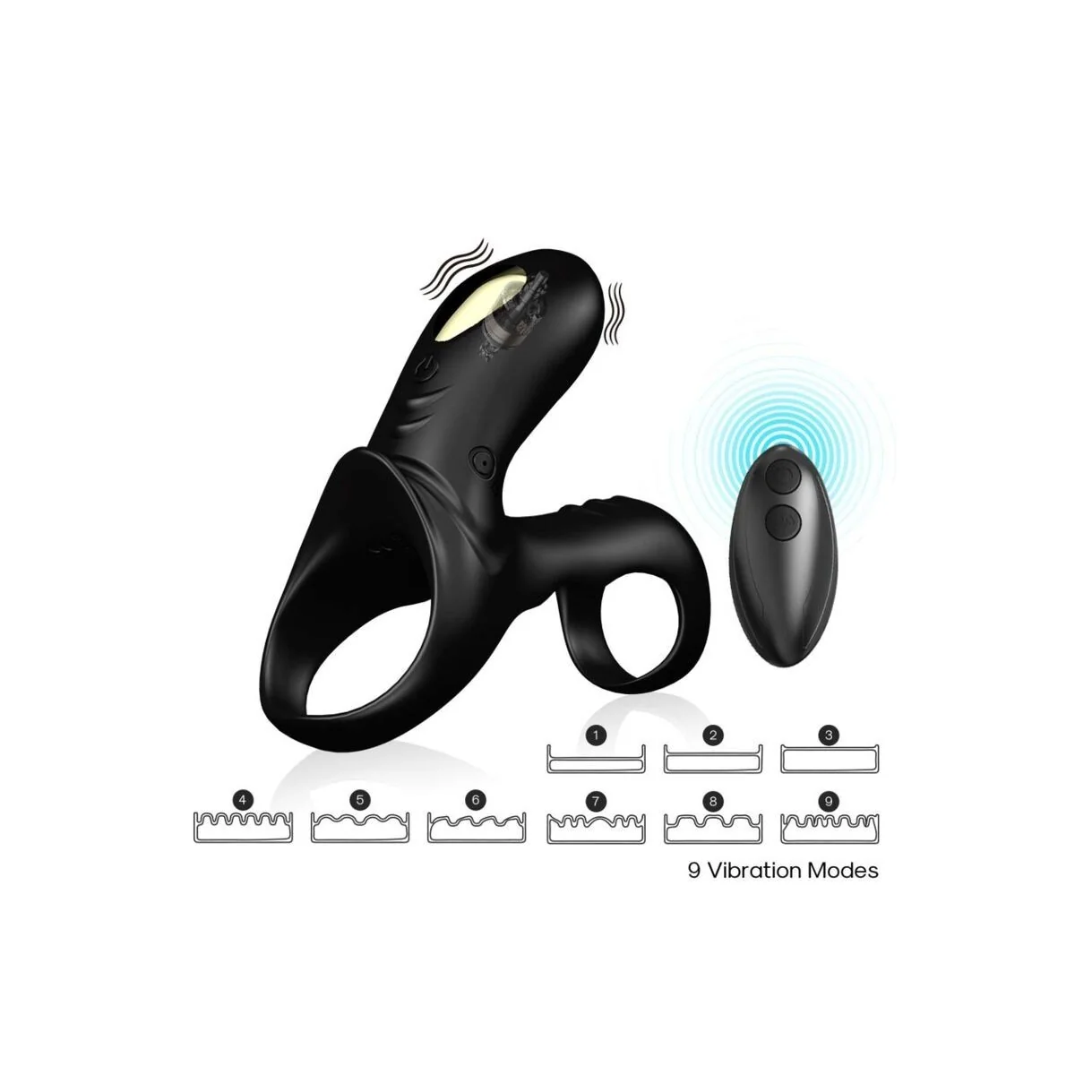 Ranger Doppelvibratorring für Paare Schwarz von Armony For Him kaufen | Fesselliebe