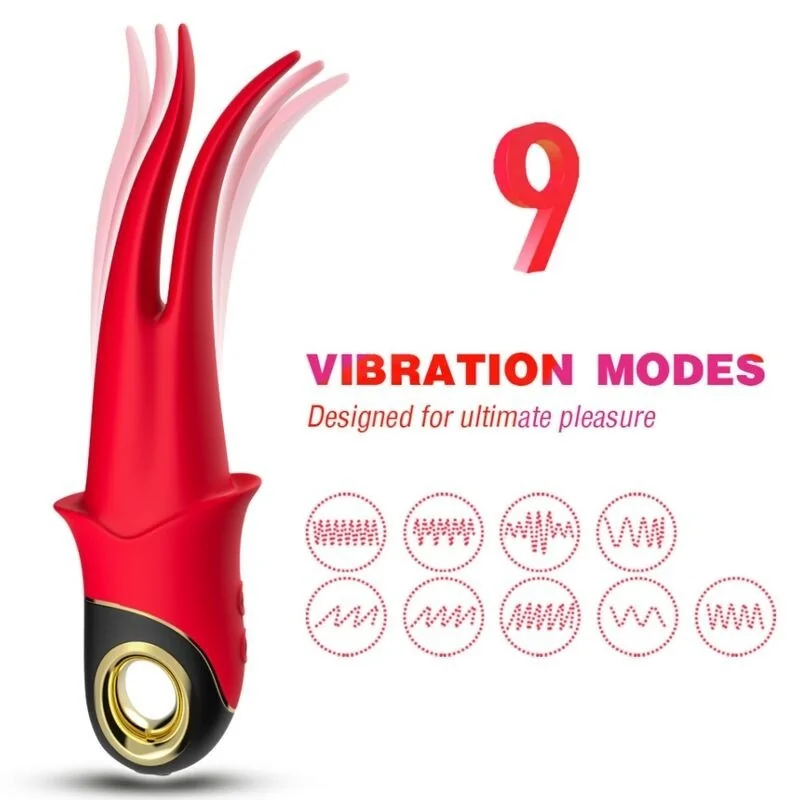 Shadow Vibrator Doppelkopf Teasing Rot von Armony Vibrators kaufen | Fesselliebe