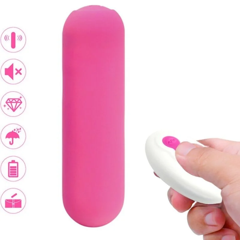Splash Joie Vibrator Bullet Silikon mit Fernbedienung 10 Vibrationen 75 X 19 cm Rosa von Armony Stimulators kaufen | Fesselliebe