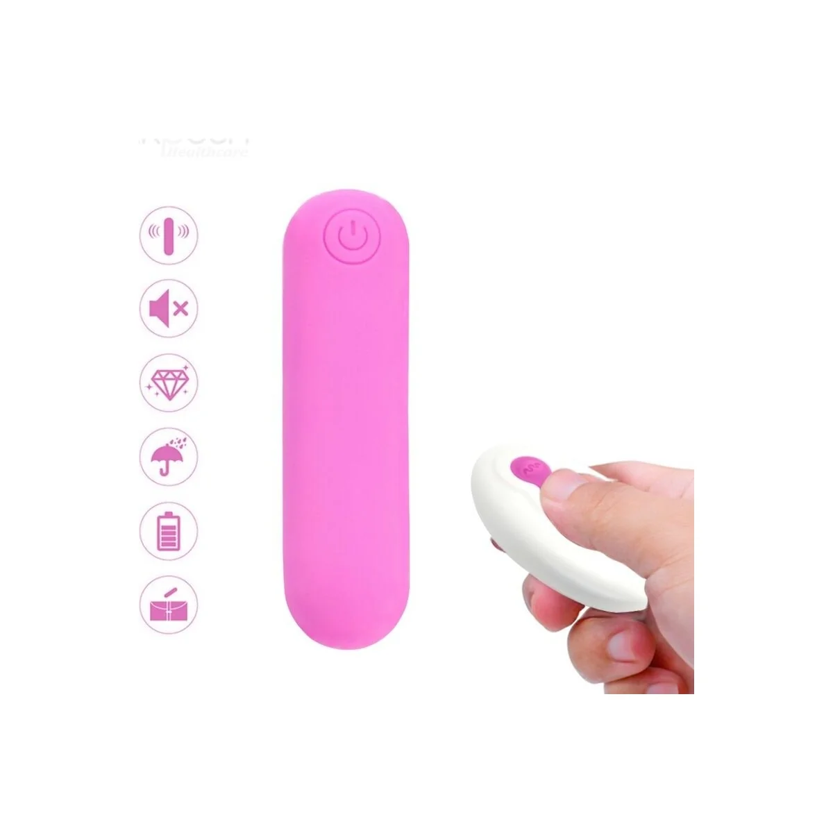 Splash Joline Vibrator Bullet Silikon mit Fernbedienung 10 Vibrationen 65 X 15 cm Rosa von Armony Stimulators kaufen | Fesselliebe