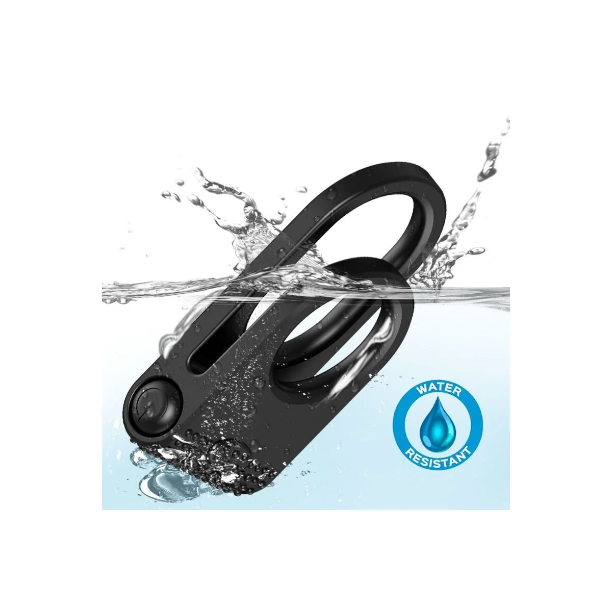 Twins Doppel-Vibratorring für Paare Schwarz von Armony For Him kaufen | Fesselliebe