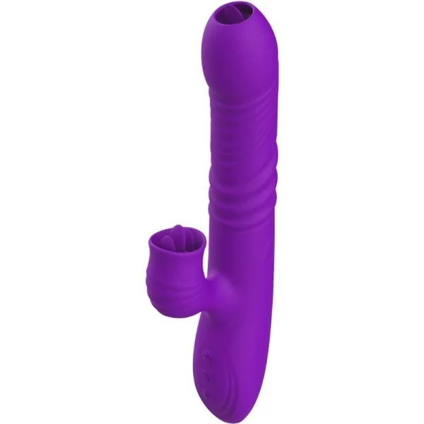 Vollstndiger G-Punkt-Kaninchenvibrator mit Stimulierendem Zungenvioletten Wärmeeffekt von Armony Vibrators kaufen | Fesselliebe
