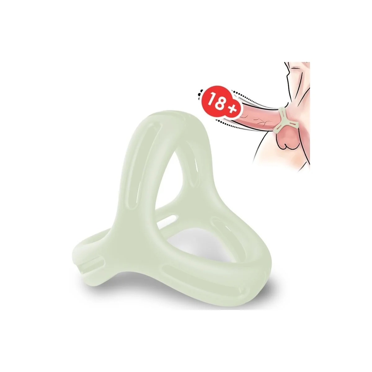 X-Ring Multiposition Leuchtend von Armony For Him kaufen | Fesselliebe