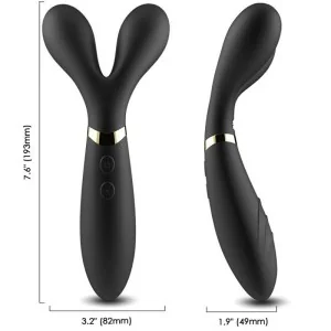 Y-Wand Massager & Vibrator Doppelkopf Schwarz von Armony Massagers kaufen | Fesselliebe