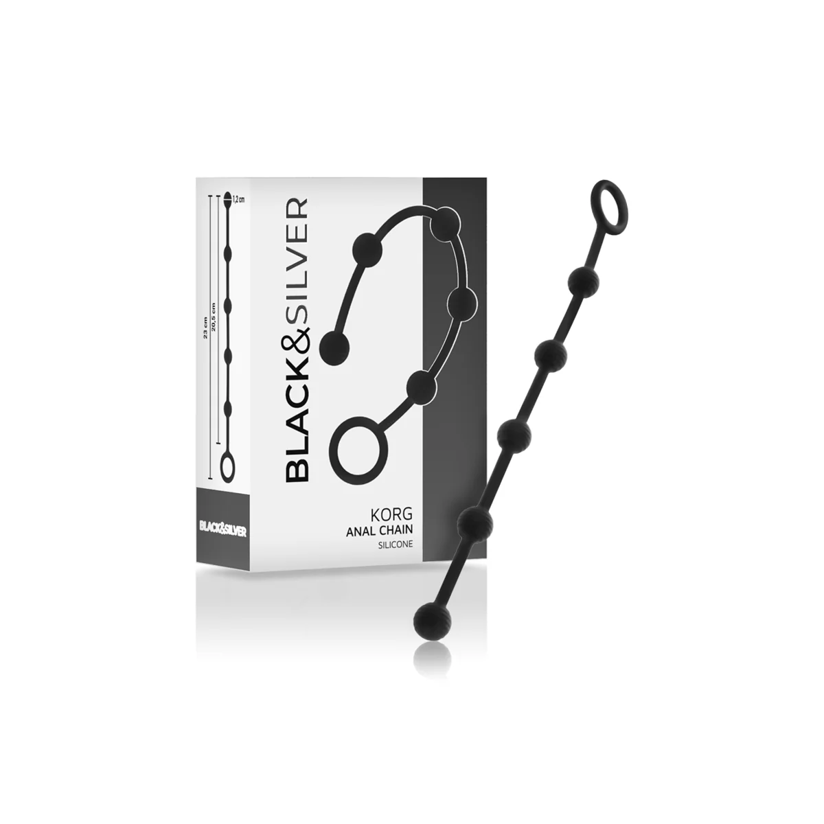 Korg Anal Rosenkranz Silikon Initiation 21 cm von Black&Silver kaufen | Fesselliebe