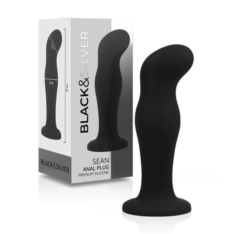 Sean Plug Anal Premium Silikon Schwarz von Black&Silver kaufen | Fesselliebe