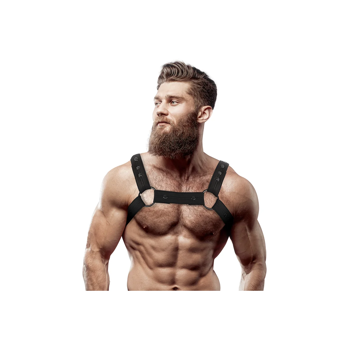 Verstellbarer Neopren-Brust-Sport-Harness für Männer von Fetish Submissive Attitude kaufen | Fesselliebe