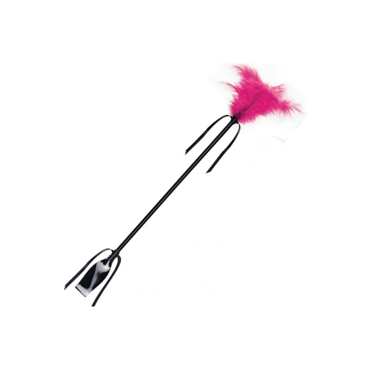 Peitsche und Feder in Schwarz und Fuchsia von Secretplay 100% Fetish kaufen | Fesselliebe