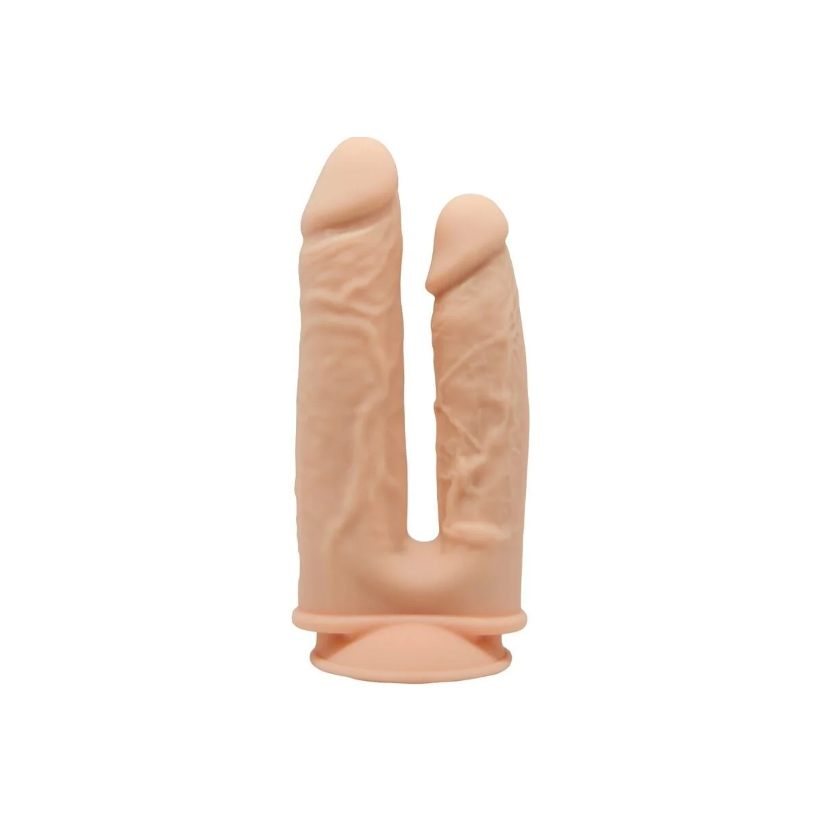 Modell 1 realistischer Penis-Doppelpenetrationsvibrator Premium Silexpan Silikon mit Fernbedienung 17.5 / 19.5 cm von Silexd kaufen | Fesselliebe