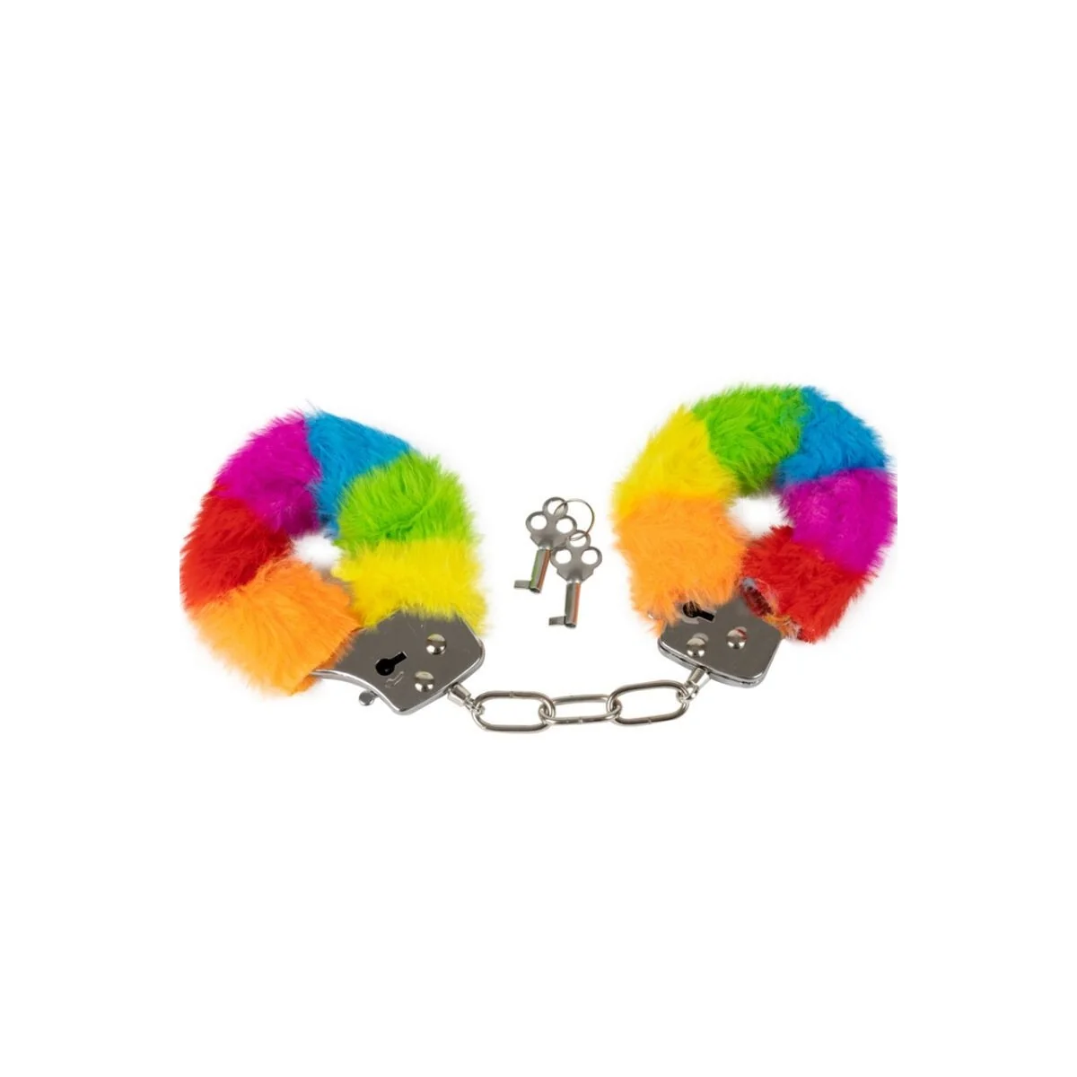 Handschellen aus Metall mit Regenbogengefüttert von Spencer & Fletwood kaufen | Fesselliebe