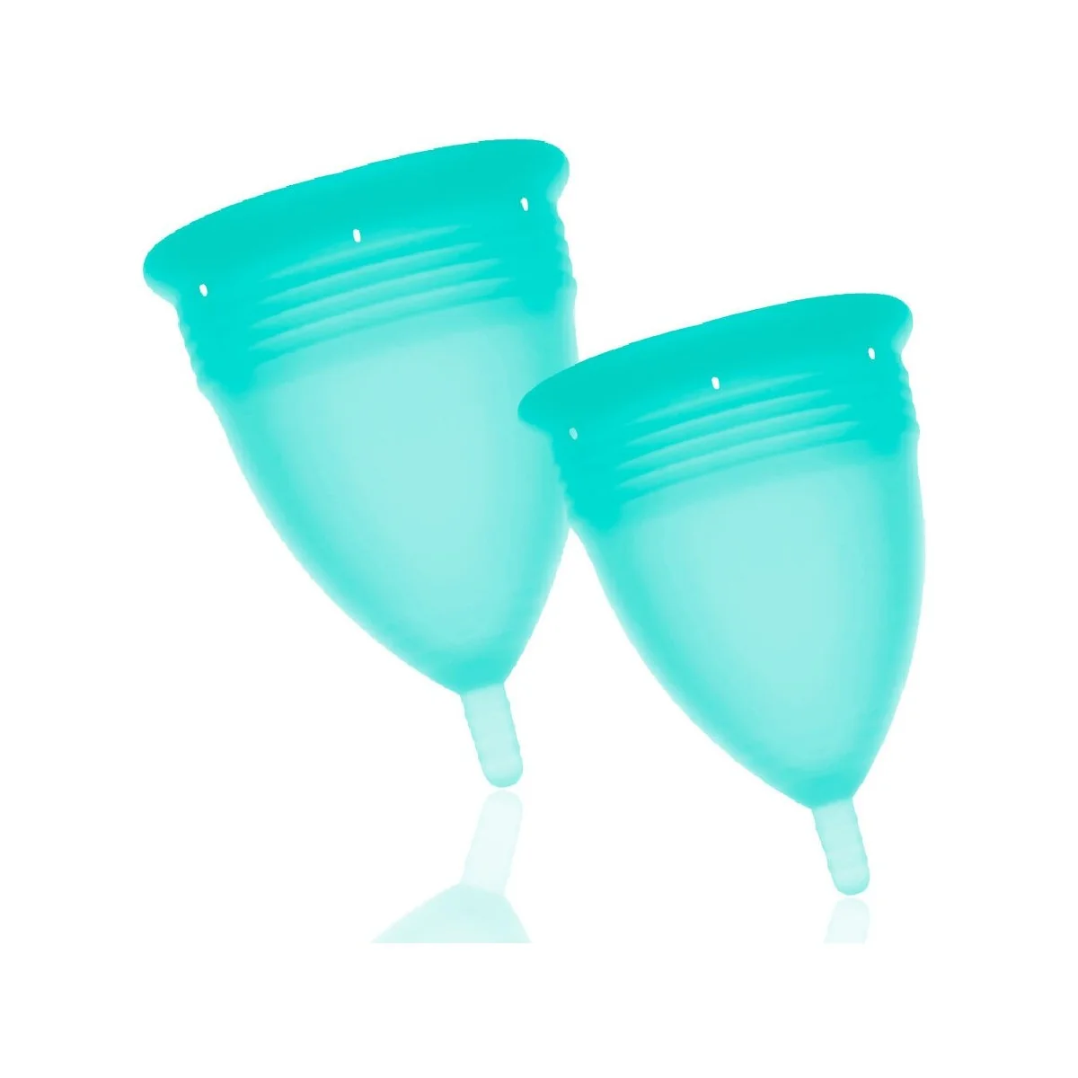 Fda Silikon-Menstrualcup Packungsgrösse S + L Aquamarine von Stercup kaufen | Fesselliebe