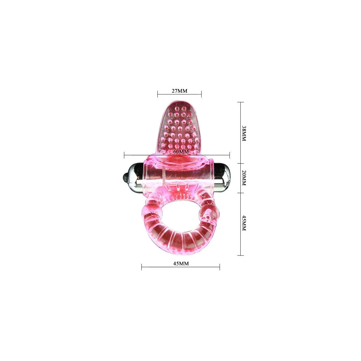 Sweet Abs 10 Rhythms Ring Rosa Vibrator Penisring von Baile For Him kaufen | Fesselliebe