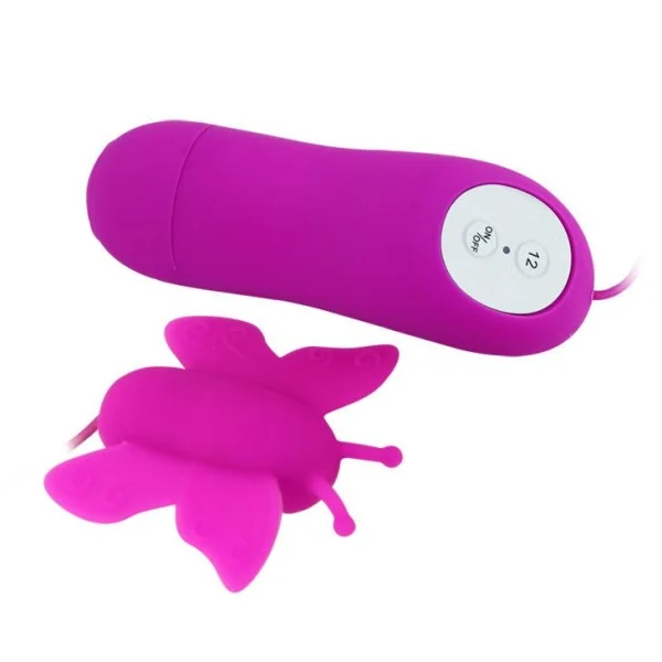 Love Eggs Butterfly Clitoris Stimulator 12 Geschwindigkeiten Lila mit Fernbedienung von Baile Stimulating kaufen | Fesselliebe