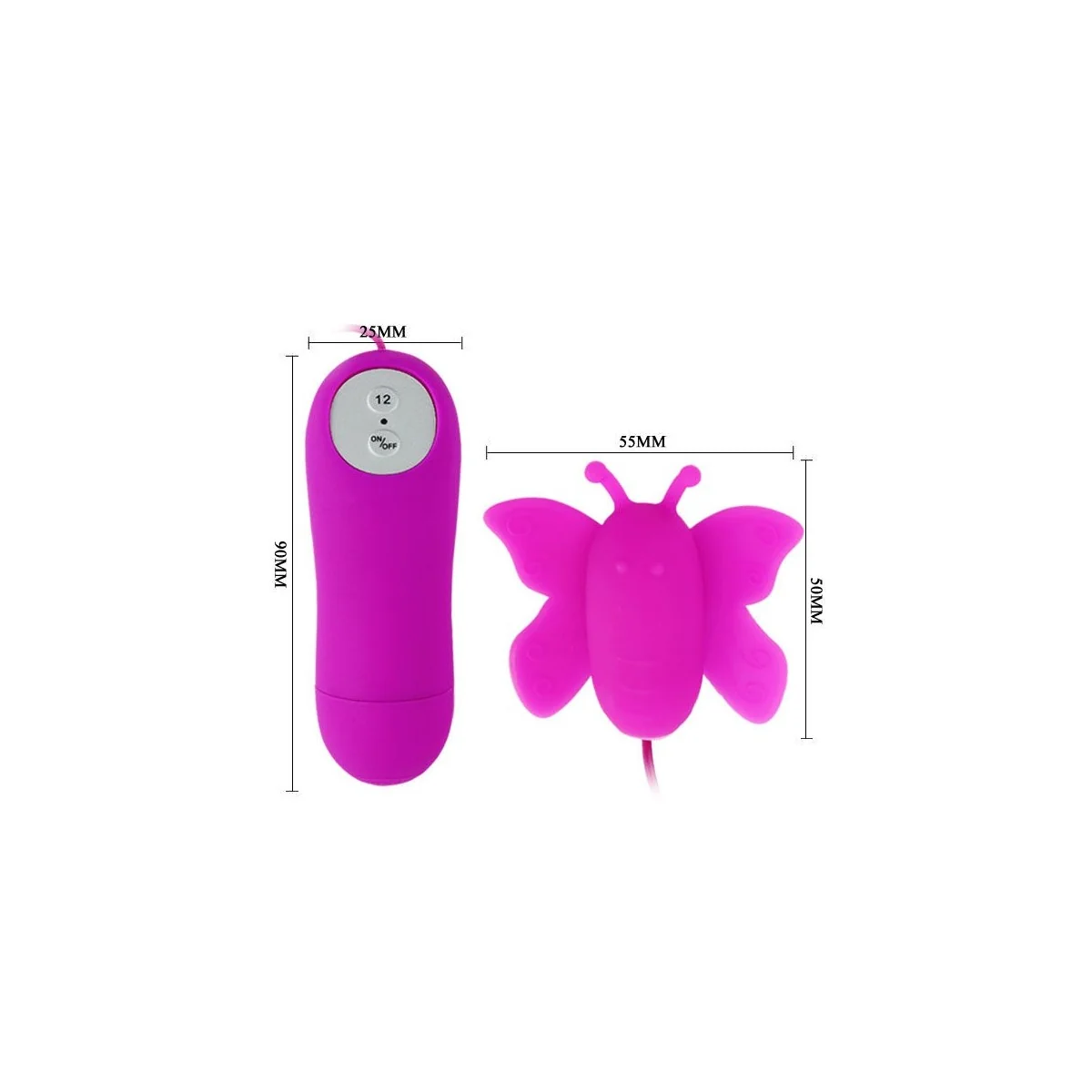 Love Eggs Butterfly Clitoris Stimulator 12 Geschwindigkeiten Lila mit Fernbedienung von Baile Stimulating kaufen | Fesselliebe