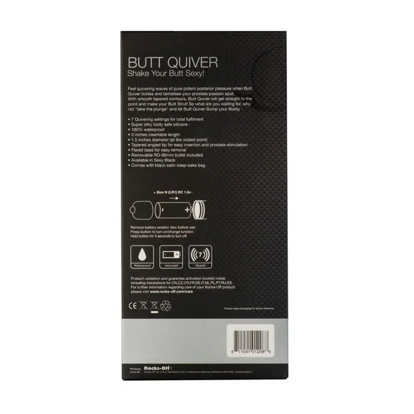 Po-Köcher P-Punkt-Stimulator 7 Geschwindigkeiten Schwarz von Rocks-Off kaufen | Fesselliebe