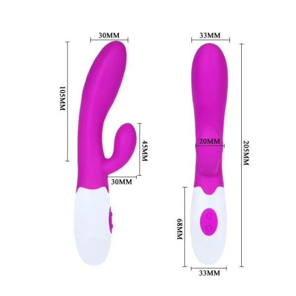 Flirtation Alvis Vibrator mit Klitoris-Stimulator von Pretty Love Flirtation kaufen | Fesselliebe
