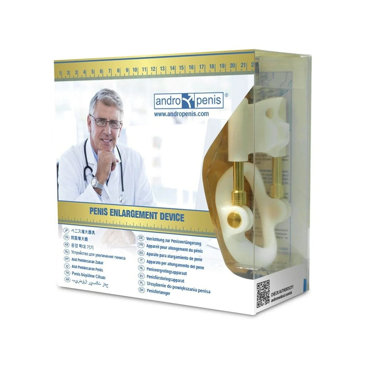 Goldener Penisverlänger von Andro Medical kaufen | Fesselliebe