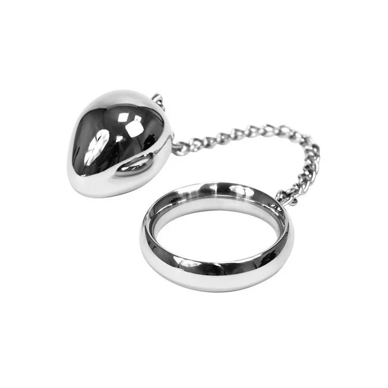 Cockring 40mm + Kette mit Metallkugel von Metal Hard kaufen | Fesselliebe 2