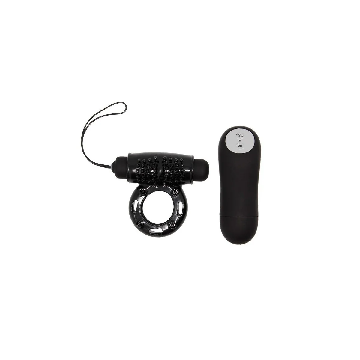 Ring mit Fernbedienung Schwarz 20v von Baile For Him kaufen | Fesselliebe