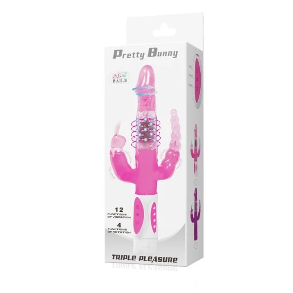 Pretty Bunny Dreifacher Vibrator Rotator von Baile Rotations kaufen | Fesselliebe