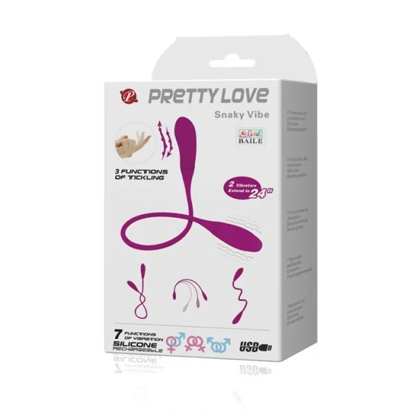 Smart - Snaky Vibe Vibrator 7v + 3 Tickling von Pretty Love Smart kaufen | Fesselliebe