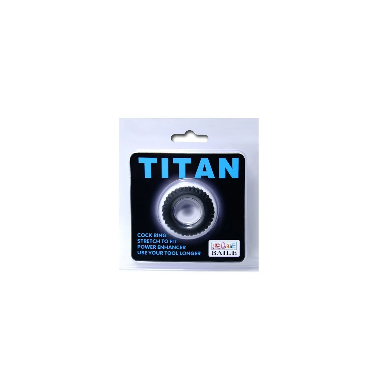 Titan Cockring Schwarz 1.9 cm von Baile For Him kaufen | Fesselliebe