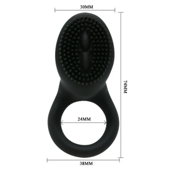 Cobra Vibratorring Schwarz von Pretty Love Male kaufen | Fesselliebe