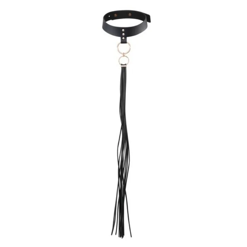 Quasten-Choker Schwarz von Bijoux Maze kaufen | Fesselliebe