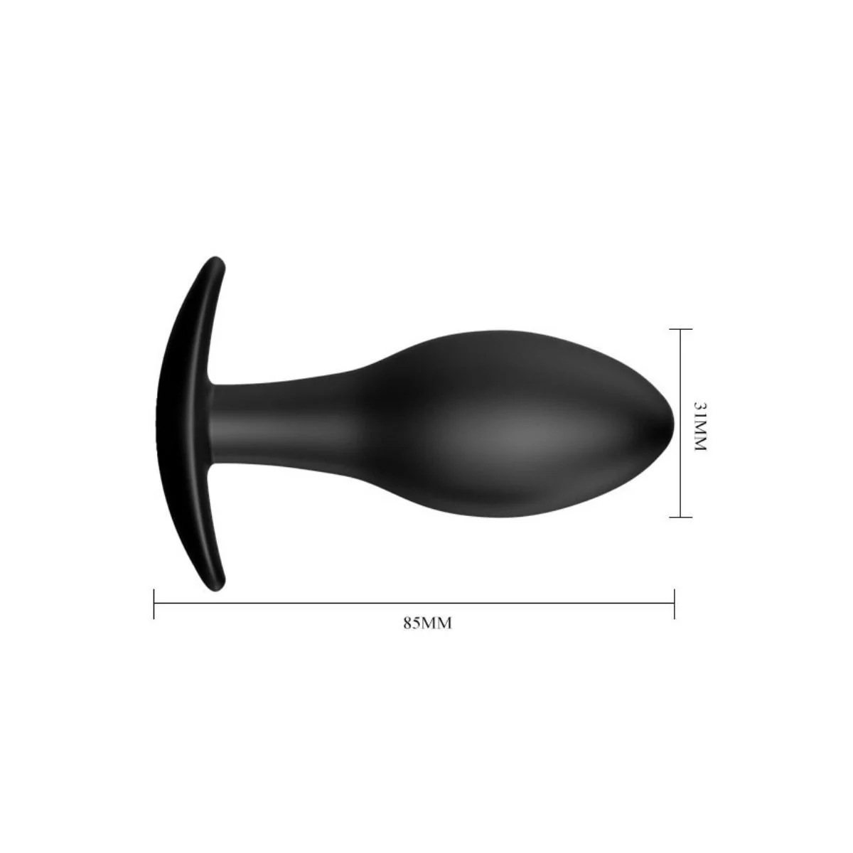 Anal Plug Silikonanker 8.5 cm Schwarz von Pretty Love Bottom kaufen | Fesselliebe