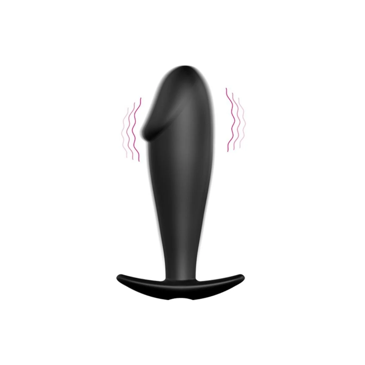 Silikon Anal Plug Penis Form und 12 Vibrationsmodi Schwarz von Pretty Love Bottom kaufen | Fesselliebe