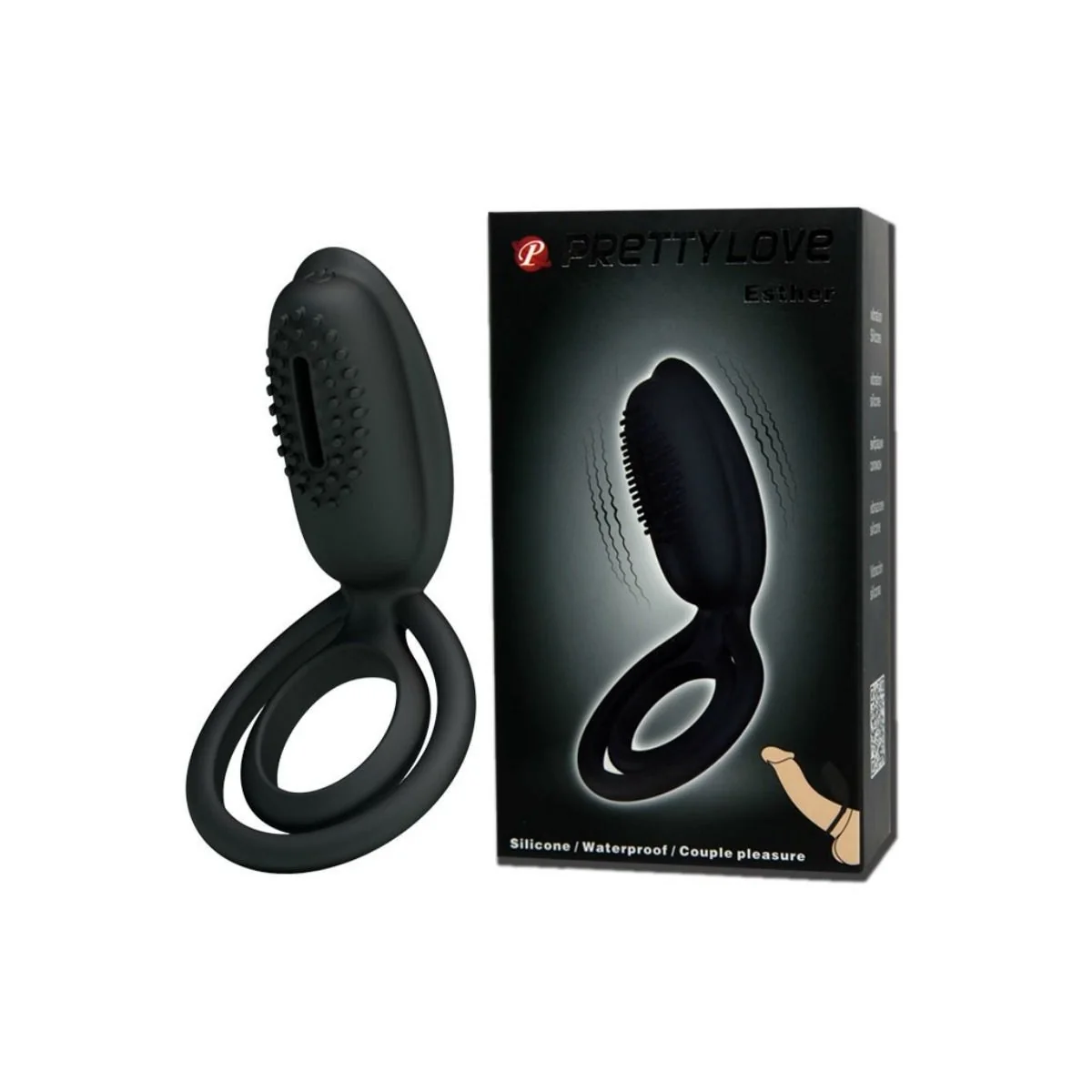 Esther Vibrationsring mit Stimulator von Pretty Love Male kaufen | Fesselliebe