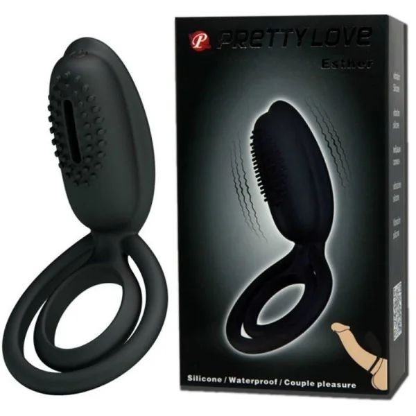 Esther Vibrationsring mit Stimulator von Pretty Love Male kaufen | Fesselliebe