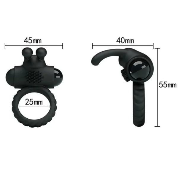 Eudora Vibrierring mit Stimulator von Pretty Love Male kaufen | Fesselliebe