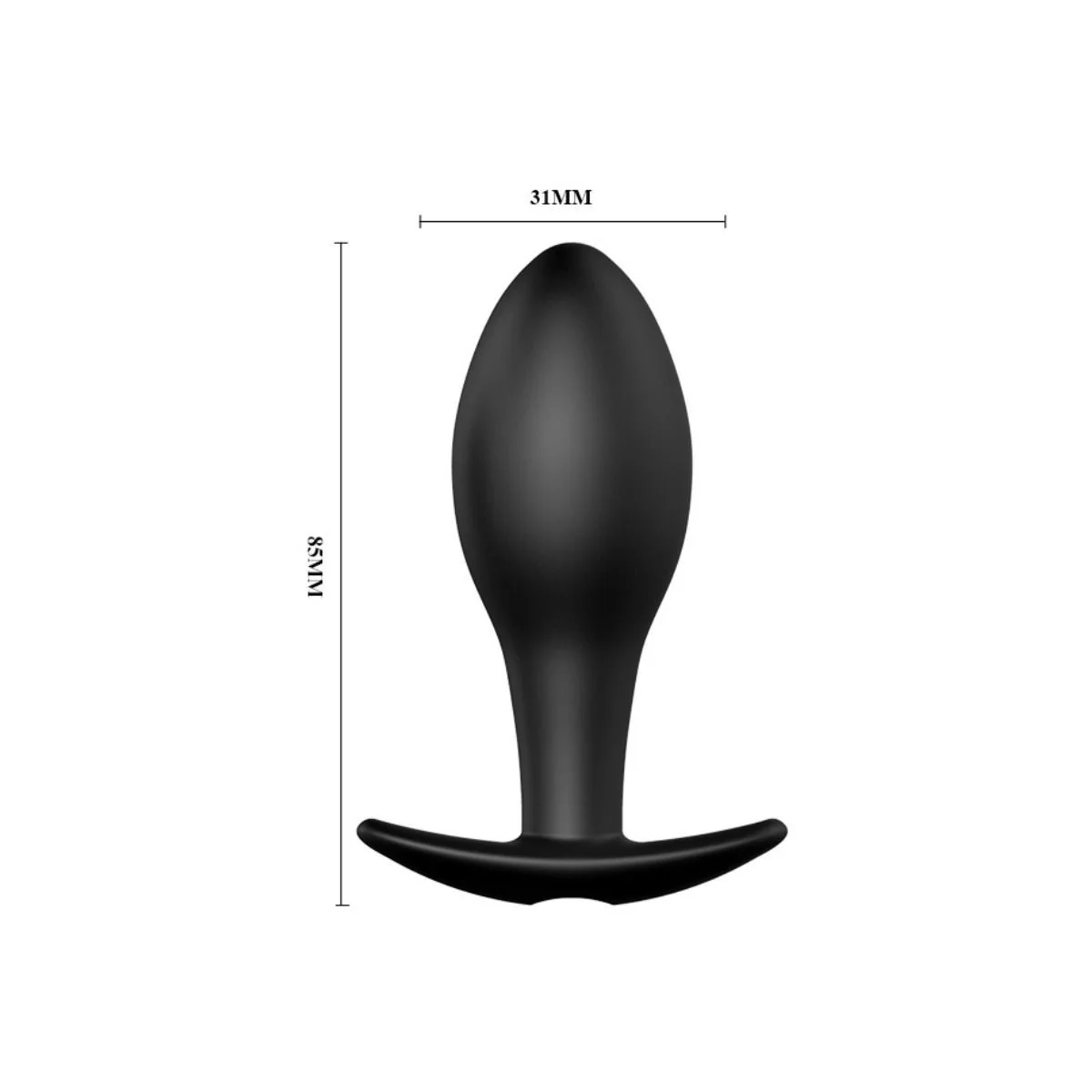 Anal Plug Ankerform Silikon 12 Vibrationsmodi Schwarz von Pretty Love Bottom kaufen | Fesselliebe