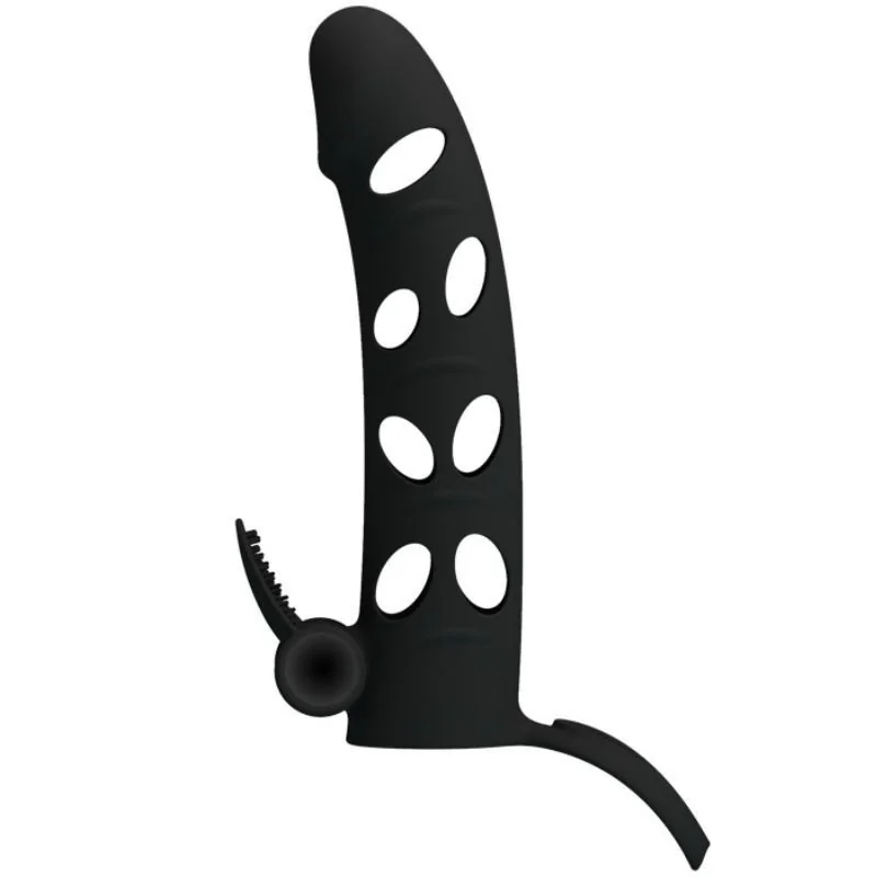 Silikonhülle mit Vibration 15.2 cm von Pretty Love Male kaufen | Fesselliebe 2